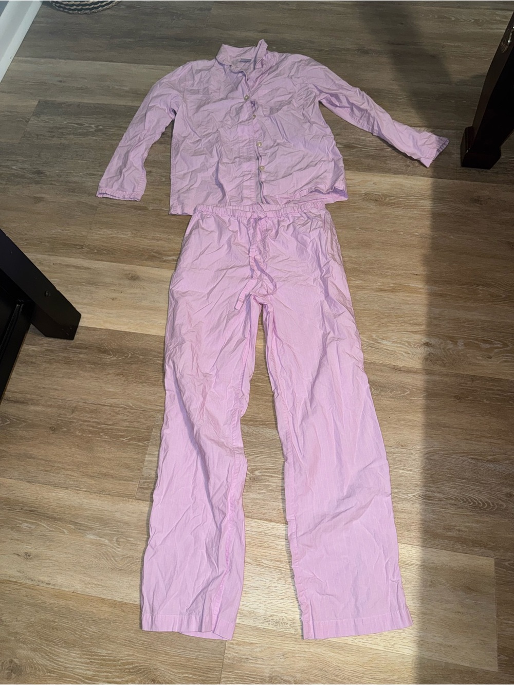 Light Pink Two-Piece Brooks Brothers Pajama Set